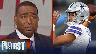 Cris Carter thinks Dak, Cowboys need a win against Giants this Sunday | NFL | FIRST THINGS FIRST
