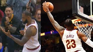 LeBron James CAN'T BELIEVE HIS OWN DUNK!!!
