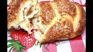 Плетенка с Изюмом и Орехами. Плетенка из Дрожжевого Теста к Пасхе.