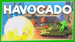 Havocado - #1 - It's GANG BEASTS with GUNS?! (4 Player Gameplay)