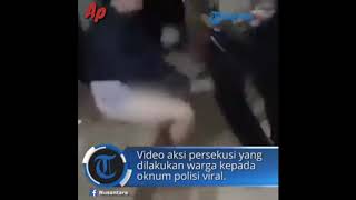 OKNUM POLISI DI DUGA BERBUAT ASUSILA.di pereksekusi dan di arak oleh warga