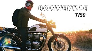 Triumph Bonneville T120 - BELL MOTO3被ってトライアンフ ボンネビルT120でツーリングに行ってきた！バイクショートムービー