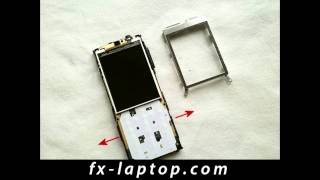 Disassembly Sony Ericsson Cedar J108 - Battery Glass Screen Replacement