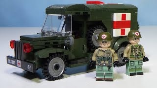 Lego WW2 Военная медицинская машина из Китая