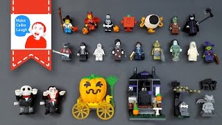 Halloween for children and kids with spooky lego minifigures