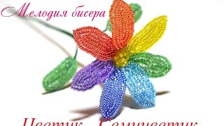 ЦВЕТОК из БИСЕРА - Цветик-Семицветик. Мастер-класс