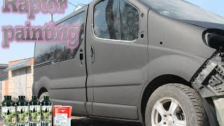 Покраска сверх прочним покрытием Раптор U POL,Renault Trafic