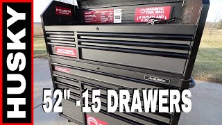 HUSKY 52" TOOL CHEST & CABINET - SOFT CLOSE DRAWER SLIDES!  MODEL #H52CH6TR9HD