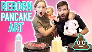 Pancake Art Challenge Reborn Baby Doll Edition | The Patsy Family