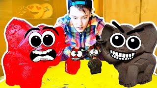 ЖЕЛЕЙНЫЙ СЛОНИК ПРОТИВ ШОКОЛАДНОГО! ЖЕЛЕЙНЫЙ МЕДВЕДЬ СУДЬЯ!