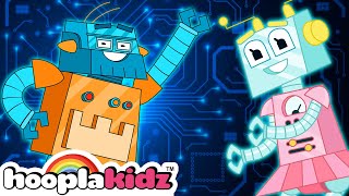 Robot Party Song + More Nursery Rhymes & Kids Songs - HooplaKidz