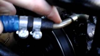 Как заменить шланг ГУР высокого давления?