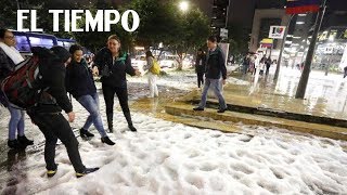 Fuerte granizada afectó la movilidad en Bogotá | EL TIEMPO
