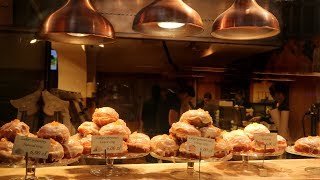 Street food in Poland. Krakow Donut | Уличная еда в Польше. Краковский пончик | Krakowski Pączek
