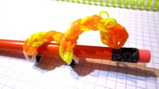 ЖИРАФ из резинок на карандаш ❤ Как плести фигурки из резинок Rainbow LOOM❤ БЕЗ СТАНКА