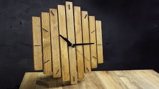 Деревянные часы. DIY wood wall clock