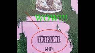 $30 Extreme Green - Winner! Indiana Hoosier Lottery