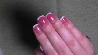 Pink & White for short nails - Acrylic Nails + Giveaway (CLOSED) - E004