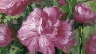 Урок живописи маслом. Импрессионизм. Пионы.