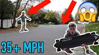 FASTEST ELECTRIC SKATEBOARD VS HILL! *SCARY*