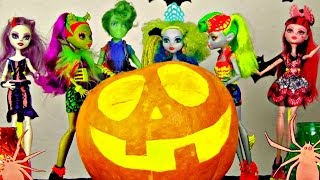 Игрушки для девочек. Куклы Монстер Хай. Тыква к Хэллоуину