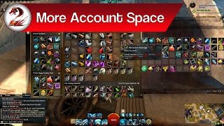 Guild Wars 2: How to Get More Space in GW2, Increase Account Space │ More Bag Space, More Bank Space