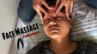 Intense Indian Face Massage at Home (Head Massage) | ASMR | Puremassageworld