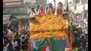 Shri Amit Shah's roadshow from Allahpur to Ghantaghar, Allahabad, Uttar Pradesh : 21.02.2017