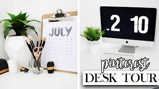 Desk Tour - Stationery & Decor Organisation / Pinterest Inspired