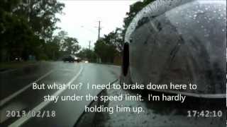 My first really wet commute in my velomobile