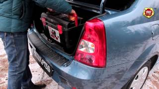 Накладка на порожек багажника Renault logan 2004 2013