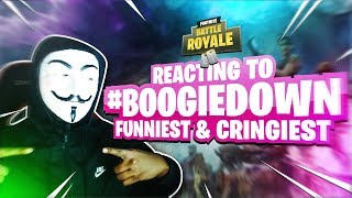 *NEW* REACTING TO FORTNITE #BOOGIEDOWN COMPILATION (CRINGE) FREE CUSTOM FORTNITE SKINS FREE EMOTES!!