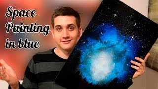 Space painting night sky by Homenko