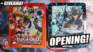 Yu-Gi-Oh! 2018 Mega Tin Opening/Unboxing! + Giveaway! (Jaden and Yusei Mega Tin 2018 Opening)