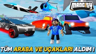 MAD CİTY DE ALDIĞIM TÜM ARABA VE UÇAKLAR ! Roblox Mad City / Roblox Türkçe