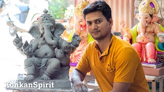 Ganpati Making (Sculpture Model Making ) by Sculptor Kiran Patil, Pen Maharashtra