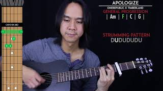 Apologize Guitar Cover Acoustic - OneRepublic ? |Tabs + Chords|