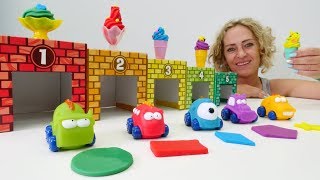 Spielzeugvideo für Kinder. Wir lernen die Formen und Farben.