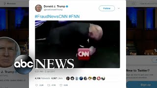 Trump ramps up media war with CNN wrestling tweet