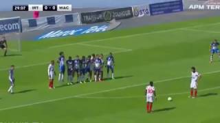 هدف عالمي من ضربة خطأ لوليام جبور ضد اتحاد طنجة  - الدورة  26 - 30/04/2017