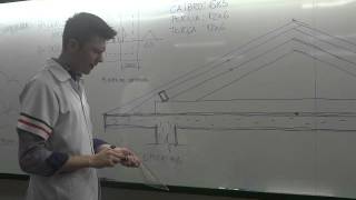 AULA 03- REPRESENTAÇÃO DE CORTE DE ESTRUTURA COBERTURA DUAS ÁGUAS  Prof Arq  Cezar Rabel