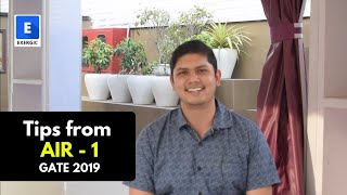 AIR - 1, GATE 2019 (Mechanical) shares powerful tips for GATE
