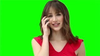 Hot girl talking to her boyfriend green screen hd vfx video cute girl talking green screen hd video