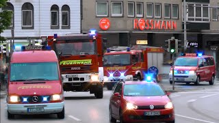 Großeinsatz | Feuer in Kieler Krankenhaus - Einsatzfahrten