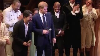 Prince Harry sings "Hamilton" song