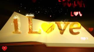 Футаж Книга Я люблю I Love