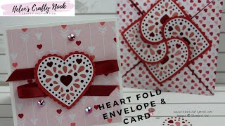 Valentines Heart Close Envelope and Card | From My Heart Suite Stampin' Up!® Mini Catalogue 2020