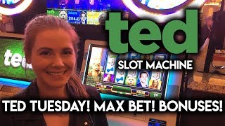 MAX BET! BONUSES! TED Slot Machine IS BACK!