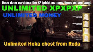 Assassins Creed Origins, Unlimited XP and Weaponry from Reda still works even after patch 1.05