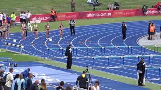 Open 100m Hurdles Women Final, Australian Athletics Championships, Olympic Park Sydney 2/04/2017